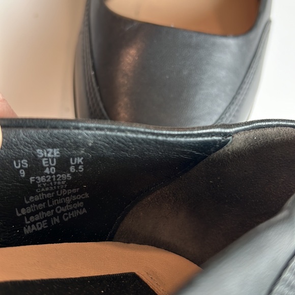 Donna Karan - black chunk leather pumps, 9 - Picture 4 of 14